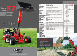 Încărcătoare (pe roți, cu cupă sau furci) Ostler K3