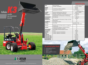 Încărcătoare (pe roți, cu cupă sau furci) Ostler K3