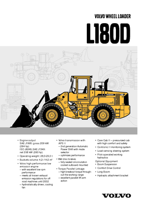 Încărcătoare pe roți Volvo L180D
