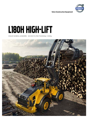 Încărcătoare pe roți Volvo L180H High-Lift