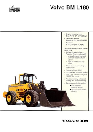 Încărcătoare pe roți Volvo L 180