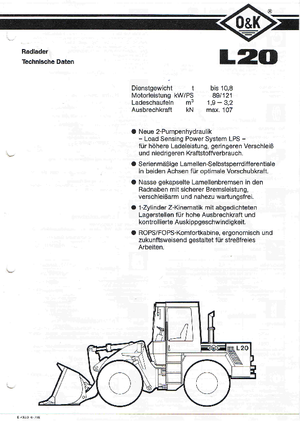 Încărcătoare pe roți O&K L 20