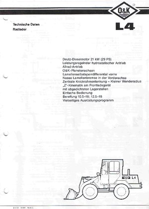 Încărcătoare pe roți O&K L 4 C