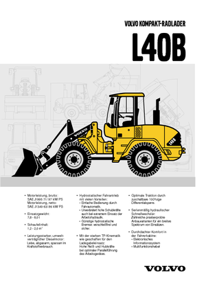Încărcătoare pe roți Volvo L 40 BTP