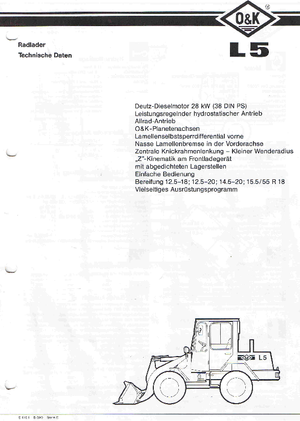 Încărcătoare pe roți O&K L 5 E