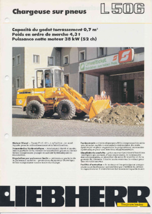 Încărcătoare pe roți Liebherr L 506