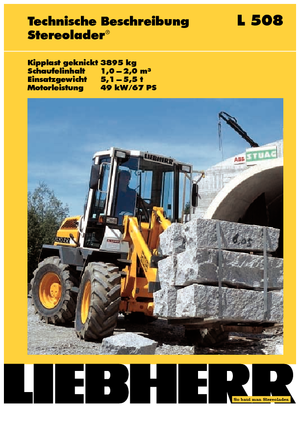 Încărcătoare pe roți Liebherr L 508 P-Stereo