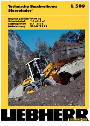 Încărcătoare pe roți Liebherr L 508 Z-Stereo