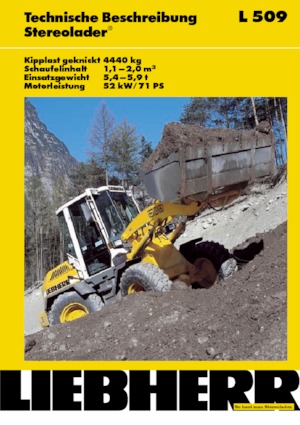 Încărcătoare pe roți Liebherr L 509 Stereo
