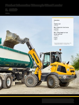 Încărcătoare pe roți Liebherr L 509 Tele