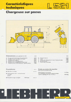 Încărcătoare pe roți Liebherr L 521