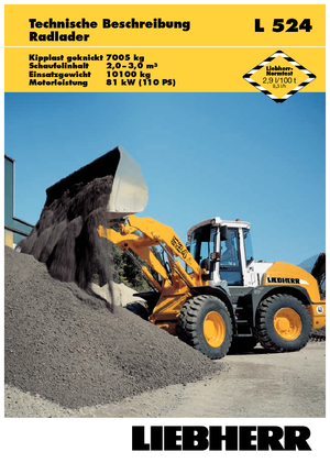 Încărcătoare pe roți Liebherr L 524 Z