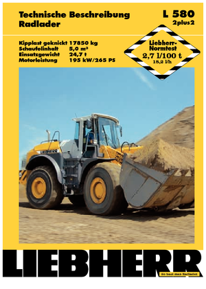 Încărcătoare pe roți Liebherr L 580