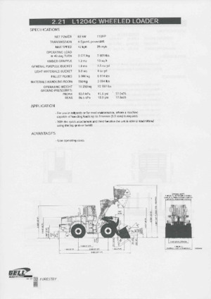 Încărcătoare pe roți Bell L1204C