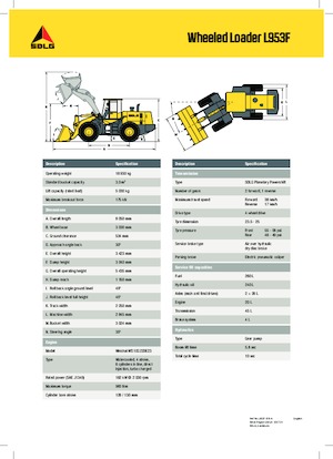 Încărcătoare pe roți SDLG L953F