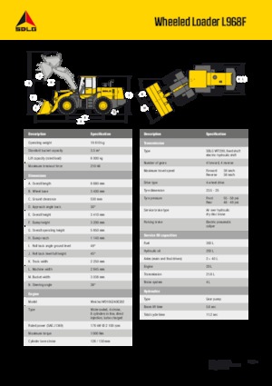 Încărcătoare pe roți SDLG L968F