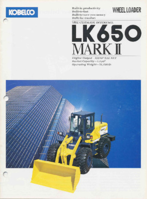 Încărcătoare pe roți Kobelco LK650A