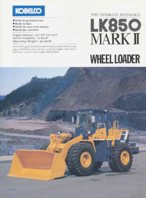 Încărcătoare pe roți Kobelco LK850