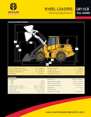 Încărcătoare pe roți New Holland LW110 B TC