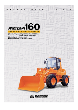 Încărcătoare pe roți Doosan Mega 160