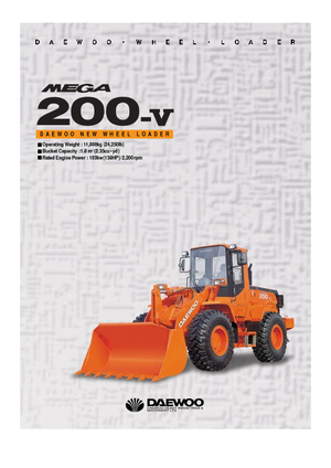 Încărcătoare pe roți Doosan Mega 200 V