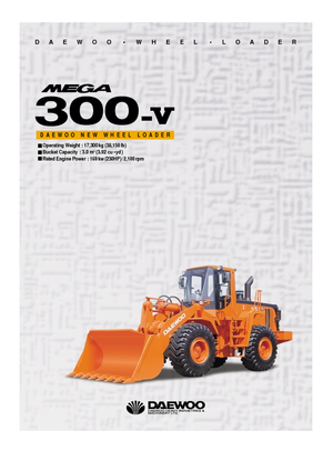Încărcătoare pe roți Doosan Mega 300 V