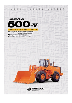 Încărcătoare pe roți Doosan Mega 500 V
