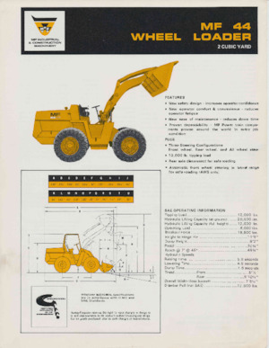 Încărcătoare pe roți Massey Ferguson MF 44