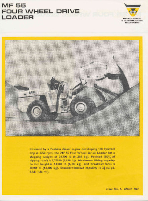 Încărcătoare pe roți Massey Ferguson MF 55