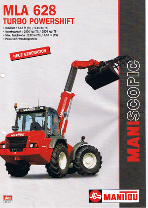 Încărcătoare pe roți Manitou MLA 628 T PS MU