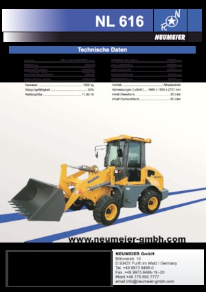 Încărcătoare pe roți Neumeier NL616