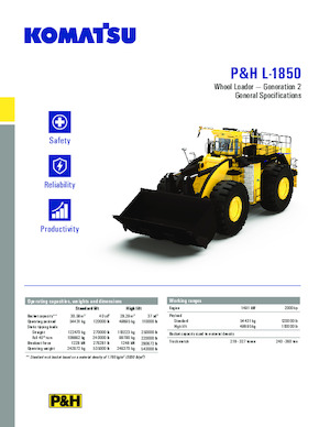 Încărcătoare pe roți Komatsu P&H L-1850