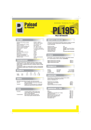 Încărcătoare pe roți Palazzani PL 195