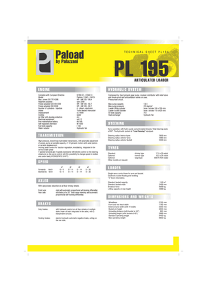 Încărcătoare pe roți Palazzani PL 195