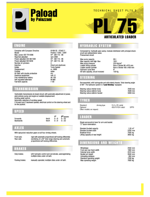 Încărcătoare pe roți Palazzani PL 75.3