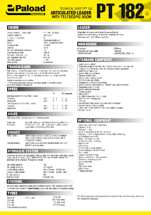 Încărcătoare pe roți Palazzani PT 182