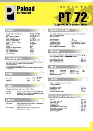Încărcătoare pe roți Palazzani PT 72
