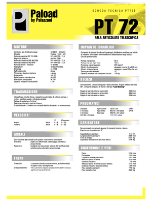 Încărcătoare pe roți Palazzani PT 72