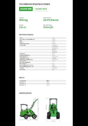 Încărcătoare pe roți Avant Tecno R 28