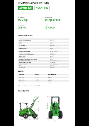 Încărcătoare pe roți Avant Tecno R 28