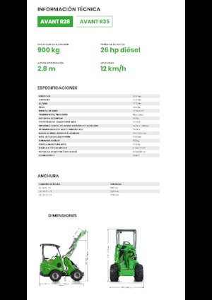 Încărcătoare pe roți Avant Tecno R 28