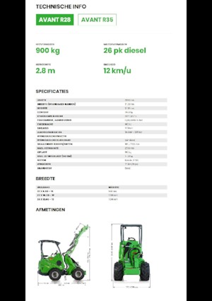 Încărcătoare pe roți Avant Tecno R 28