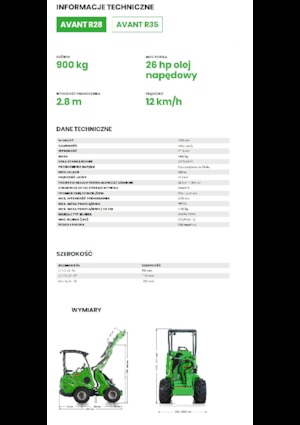 Încărcătoare pe roți Avant Tecno R 28