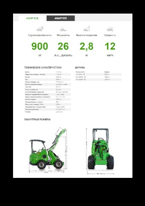 Încărcătoare pe roți Avant Tecno R 28