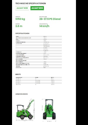 Încărcătoare pe roți Avant Tecno R 35