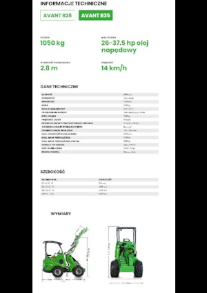 Încărcătoare pe roți Avant Tecno R 35
