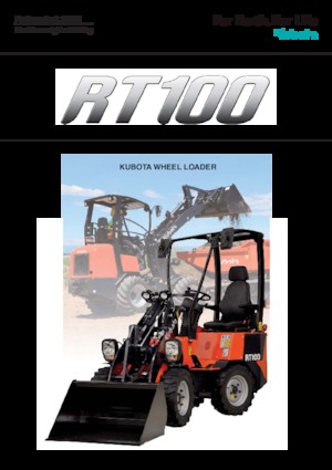 Încărcătoare pe roți Kubota RT100
