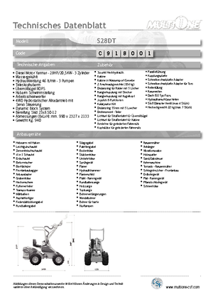 Încărcătoare pe roți Multione S 28 DT