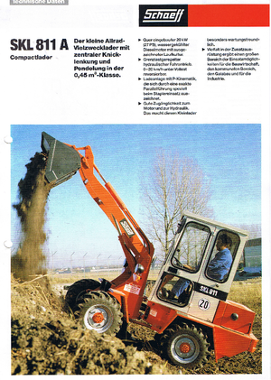 Încărcătoare pe roți Terex-Schaeff SKL 811 A