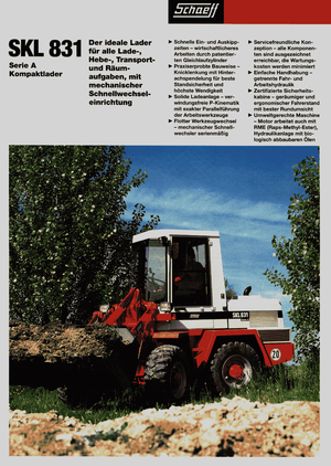 Încărcătoare pe roți Terex-Schaeff SKL 831 A